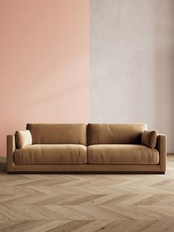 Swoon Alesund Large 3 Seater Sofa - view 2, Easy Velvet Biscuit