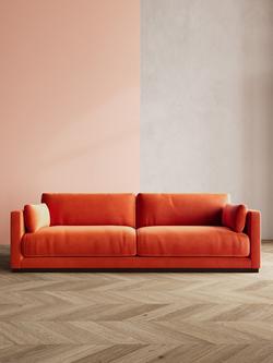 Swoon Alesund Large 3 Seater Sofa - view 2, Easy Velvet Burnt Orange