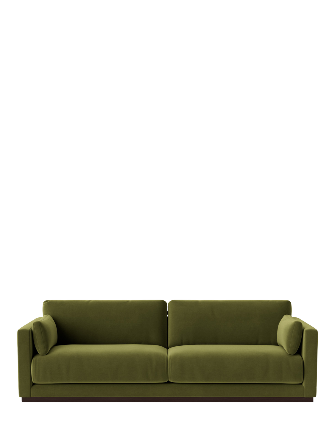 Alesund Range, Swoon Alesund Large 3 Seater Sofa, Easy Velvet Fern