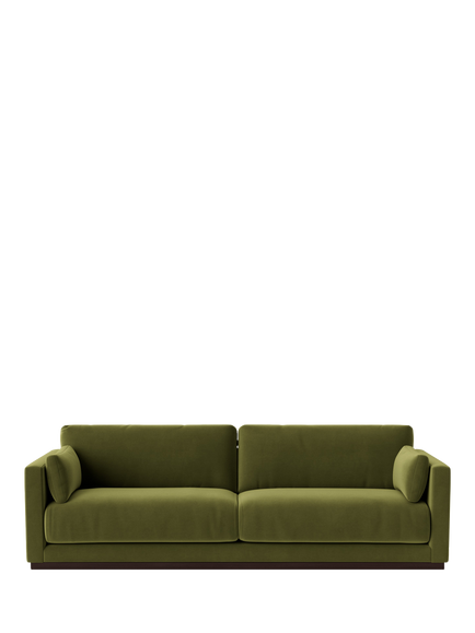 Swoon Alesund Large 3 Seater Sofa, Easy Velvet Fern