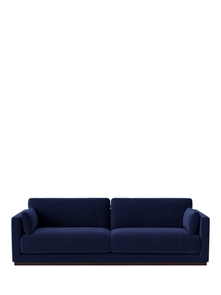 Swoon Alesund Large 3 Seater Sofa, Easy Velvet Ink