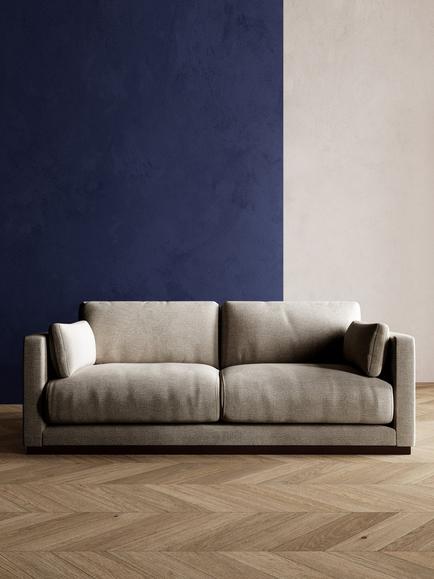 Swoon Alesund Medium 2 Seater Sofa - view 2, House Weave Chalk