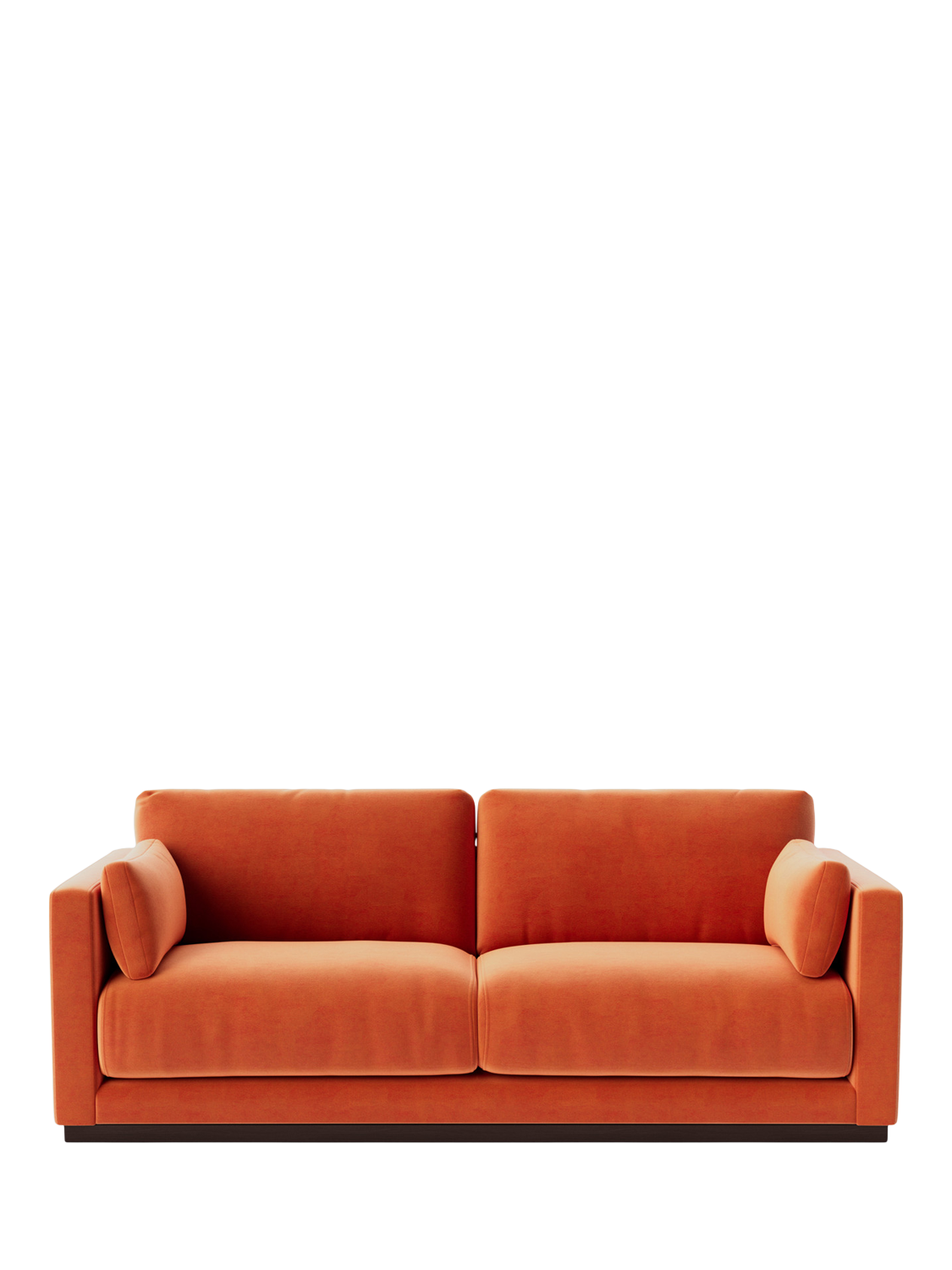 Alesund Range, Swoon Alesund Medium 2 Seater Sofa, Easy Velvet Burnt Orange