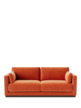 Swoon Alesund Medium 2 Seater Sofa, Easy Velvet Burnt Orange