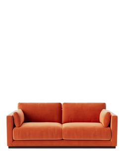 Swoon Alesund Medium 2 Seater Sofa, Easy Velvet Burnt Orange