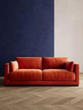 Swoon Alesund Medium 2 Seater Sofa, Easy Velvet Burnt Orange