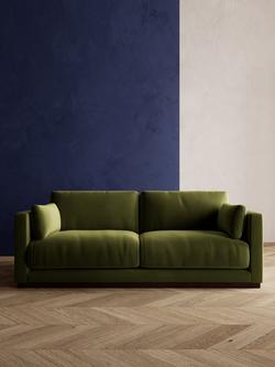 Swoon Alesund Medium 2 Seater Sofa - view 2, Easy Velvet Fern