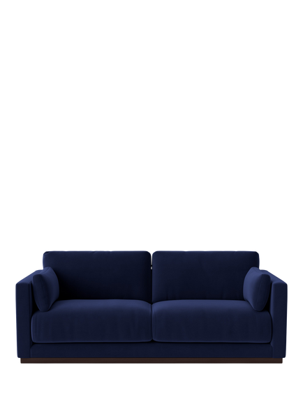 Swoon Alesund Medium 2 Seater Sofa, Easy Velvet Ink