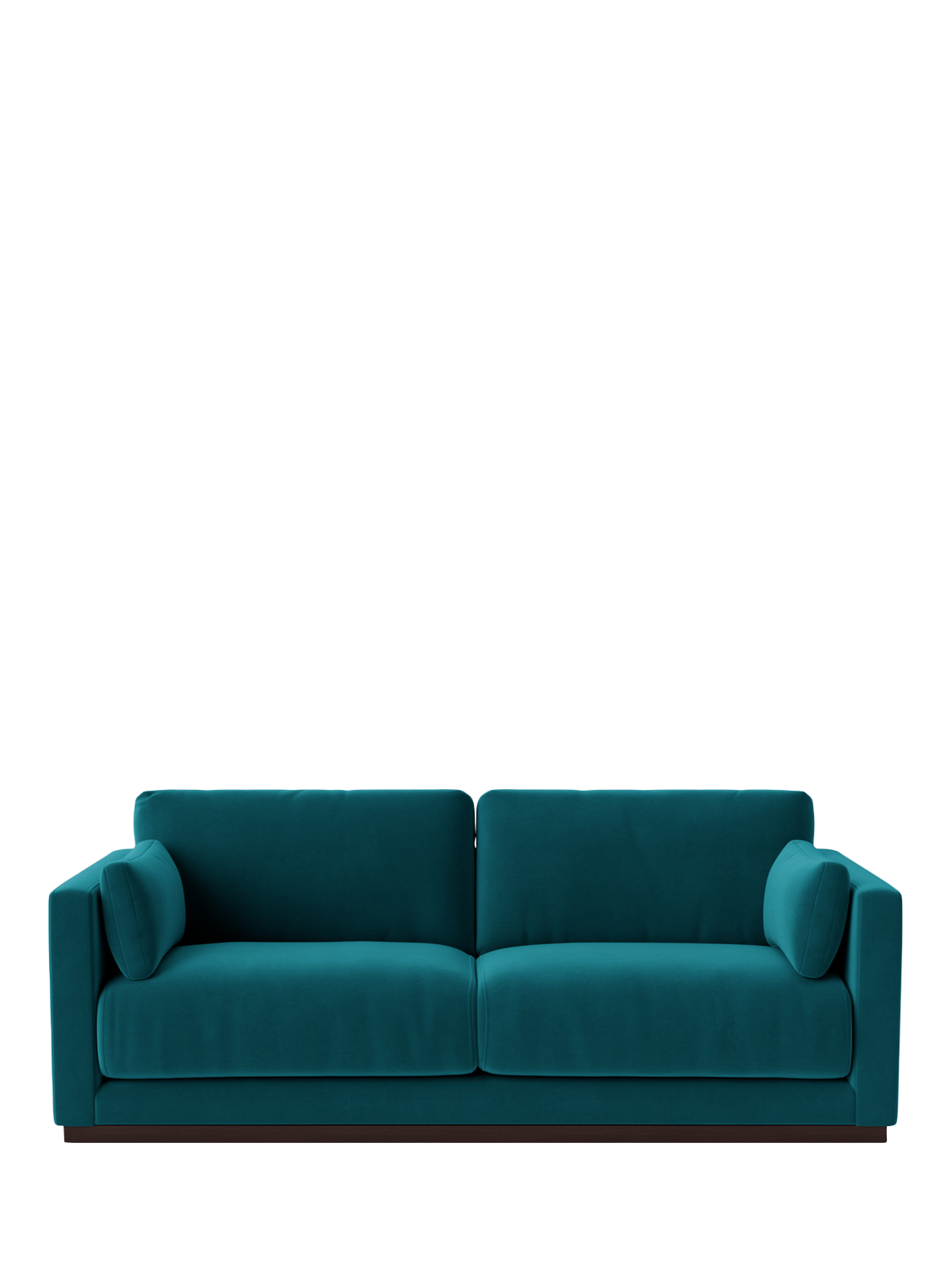 Alesund Range, Swoon Alesund Medium 2 Seater Sofa, Easy Velvet Kingfisher
