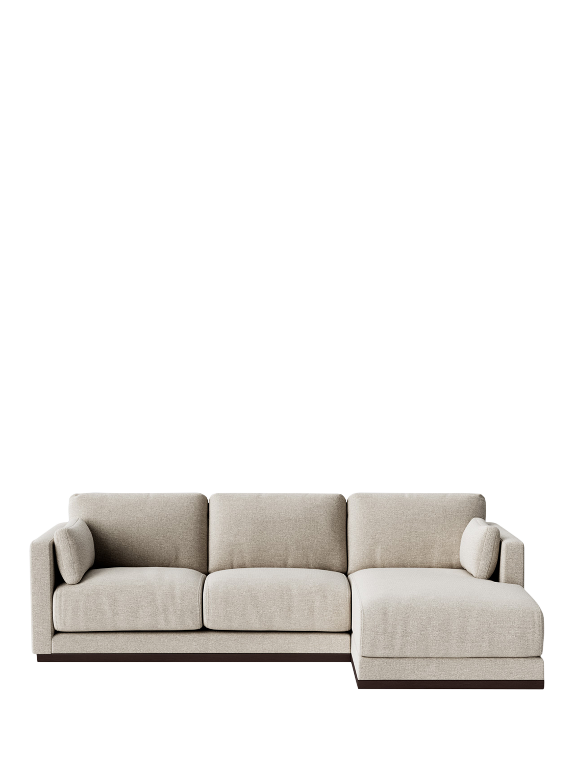 Alesund Range, Swoon Alesund Large 3 Seater RHF Chaise End Sofa, House Weave Chalk
