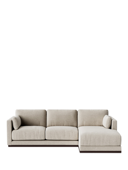 Swoon Alesund Large 3 Seater RHF Chaise End Sofa, House Weave Chalk