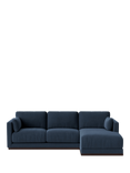 Swoon Alesund Large 3 Seater RHF Chaise End Sofa, Smart Wool Indigo