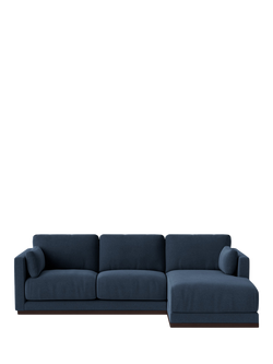 Swoon Alesund Large 3 Seater RHF Chaise End Sofa, Smart Wool Indigo