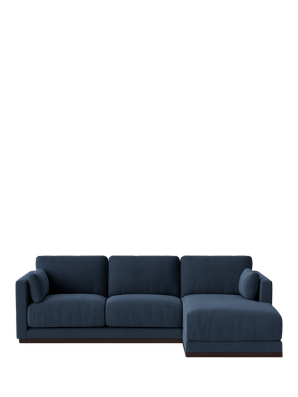 Swoon Alesund Large 3 Seater RHF Chaise End Sofa, Smart Wool Indigo