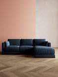 Swoon Alesund Large 3 Seater RHF Chaise End Sofa, Smart Wool Indigo