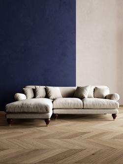 Swoon Willows Large 3 Seater LHF Chaise End Sofa - view 2, House Weave Chalk