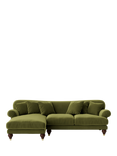 Swoon Willows Large 3 Seater LHF Chaise End Sofa, Easy Velvet Fern