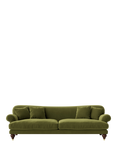 Swoon Willows Large 3 Seater Sofa, Easy Velvet Fern