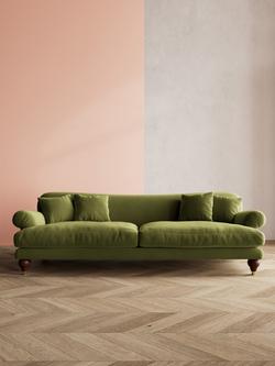 Swoon Willows Large 3 Seater Sofa - view 2, Easy Velvet Fern