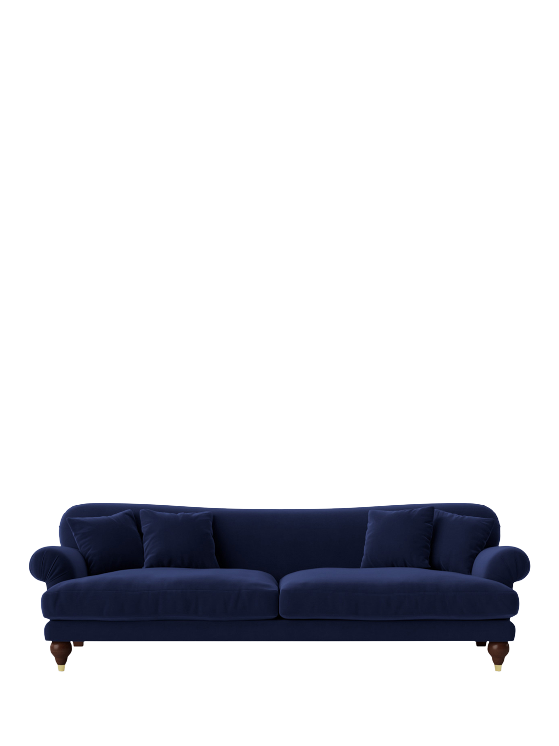 Willows Range, Swoon Willows Large 3 Seater Sofa, Easy Velvet Ink