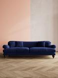 Swoon Willows Large 3 Seater Sofa, Easy Velvet Ink