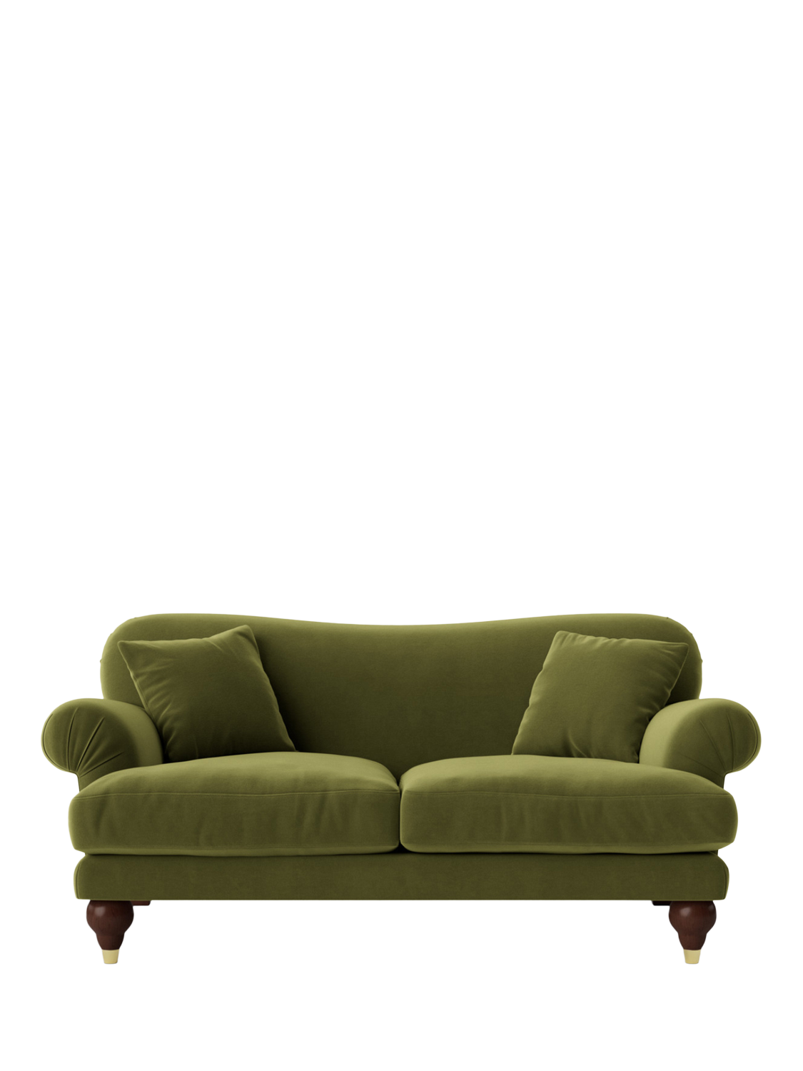 Willows Range, Swoon Willows Medium 2 Seater Sofa, Easy Velvet Fern