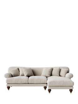 Swoon Willows Large 3 Seater RHF Chaise End Sofa, House Weave Chalk