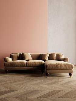 Swoon Willows Large 3 Seater RHF Chaise End Sofa - view 2, Easy Velvet Biscuit