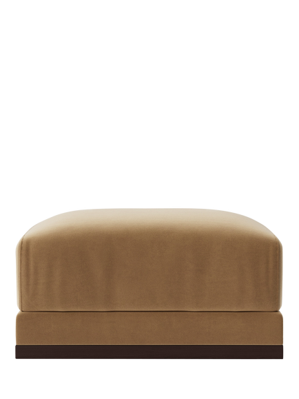 Swoon Alesund Ottoman, Easy Velvet Biscuit