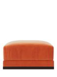 Swoon Alesund Ottoman, Easy Velvet Burnt Orange