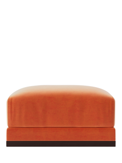 Swoon Alesund Ottoman, Easy Velvet Burnt Orange