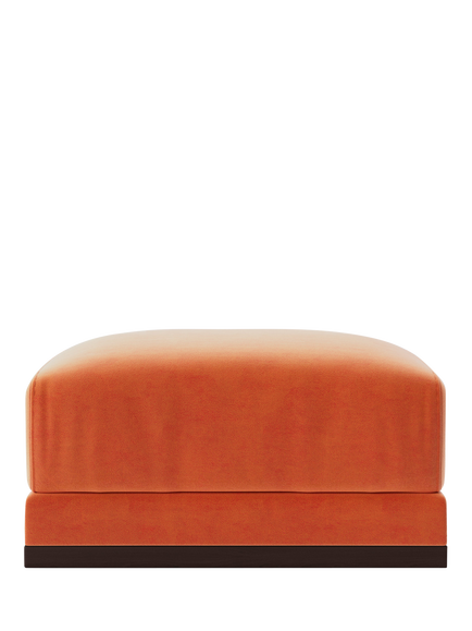 Swoon Alesund Ottoman, Easy Velvet Burnt Orange