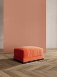 Swoon Alesund Ottoman, Easy Velvet Burnt Orange