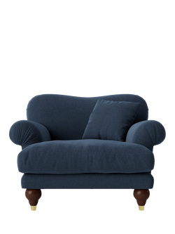 Swoon Willows Armchair, Smart Wool Indigo