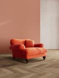 Swoon Willows Armchair, Easy Velvet Burnt Orange