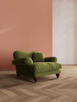 Swoon Willows Armchair - view 2, Easy Velvet Fern
