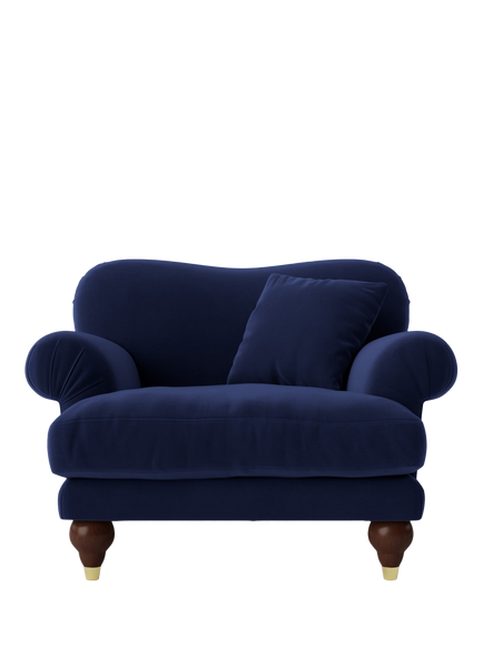 Swoon Willows Armchair, Easy Velvet Ink