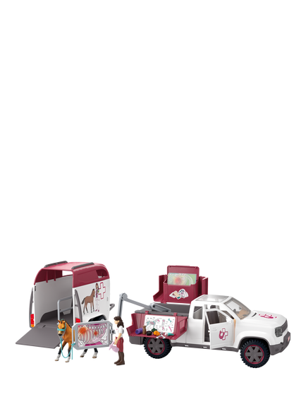 schleich Mobile Vet with Trailer Playset - view 2, Multi