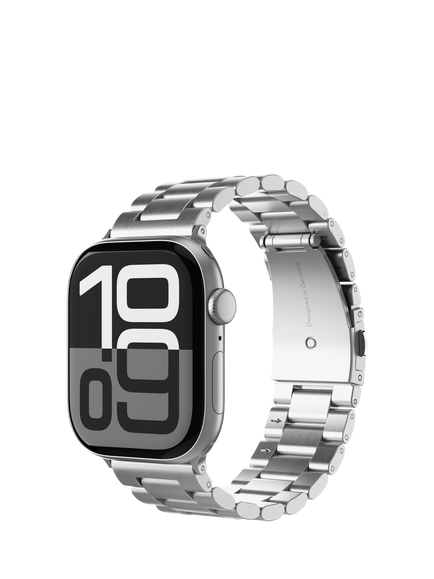 Vonmählen Link Bracelet for Apple Watch 44mm/45mm/46mm/49mm, Silver - view 2, Silver