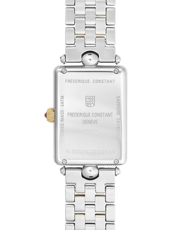 Frederique Constant FC-200MPW2AC3B Women's Classics Art Déco Carrée Watch, Two Tone - view 2, Two Tone