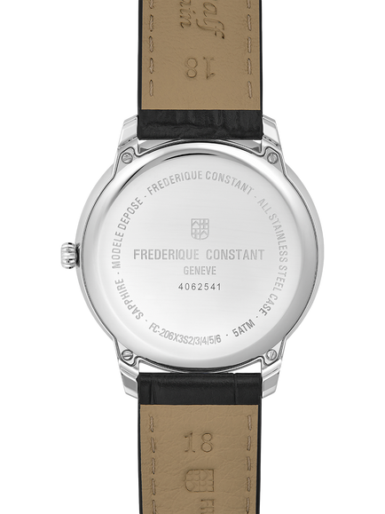 Frederique Constant FC-206B3S6 Men's Classics Moneta Moonphase Watch, Black - view 2, Black