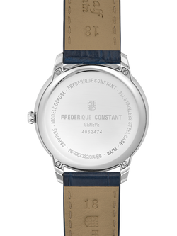 Frederique Constant FC-206N3S6 Men's Classics Moneta Moonphase Watch, Blue - view 2, Blue