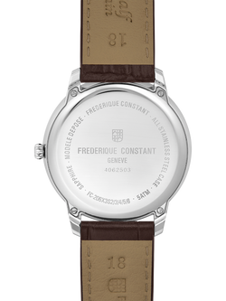 Frederique Constant FC-206S3S6 Men's Classics Moneta Moonphase Watch, White - view 2, White