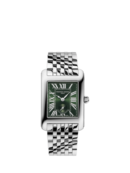 Frederique Constant FC-235GR2C6B Ladies Slimline Bracelet Strap Watch, Green, Green