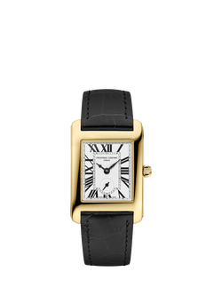 Frederique Constant FC-235S2C5 Women's Classics Leather Strap Watch, White, White