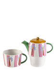 Eleanor Bowmer Electric Coast Stoneware Tea for One Set, Multi