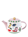 Eleanor Bowmer Electric Coast Stoneware Teapot, 1L, Multi