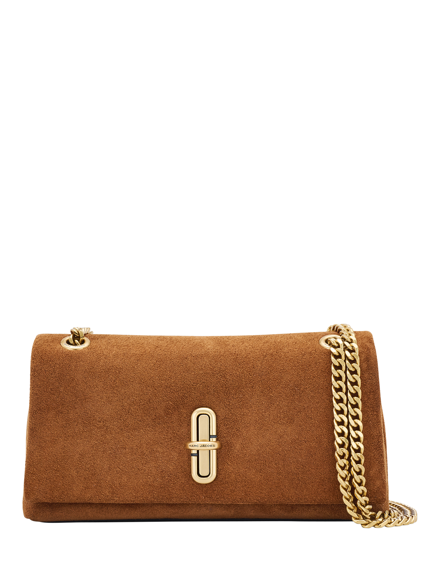 Product image 1 of 6, which shows Marc Jacobs Dual Suede Mini Shoulder Bag, Copper