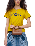 Marc Jacobs Micro Sack Leather Crossbody Bag, Argan Oil