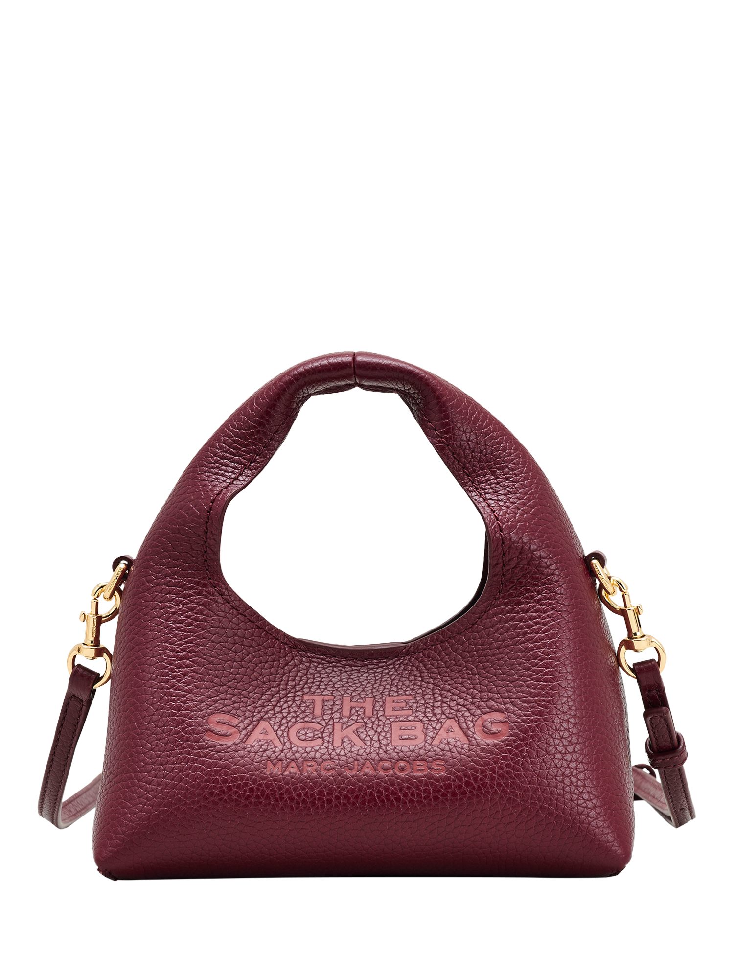 Marc Jacobs Micro Sack Leather Crossbody Bag, Cherry